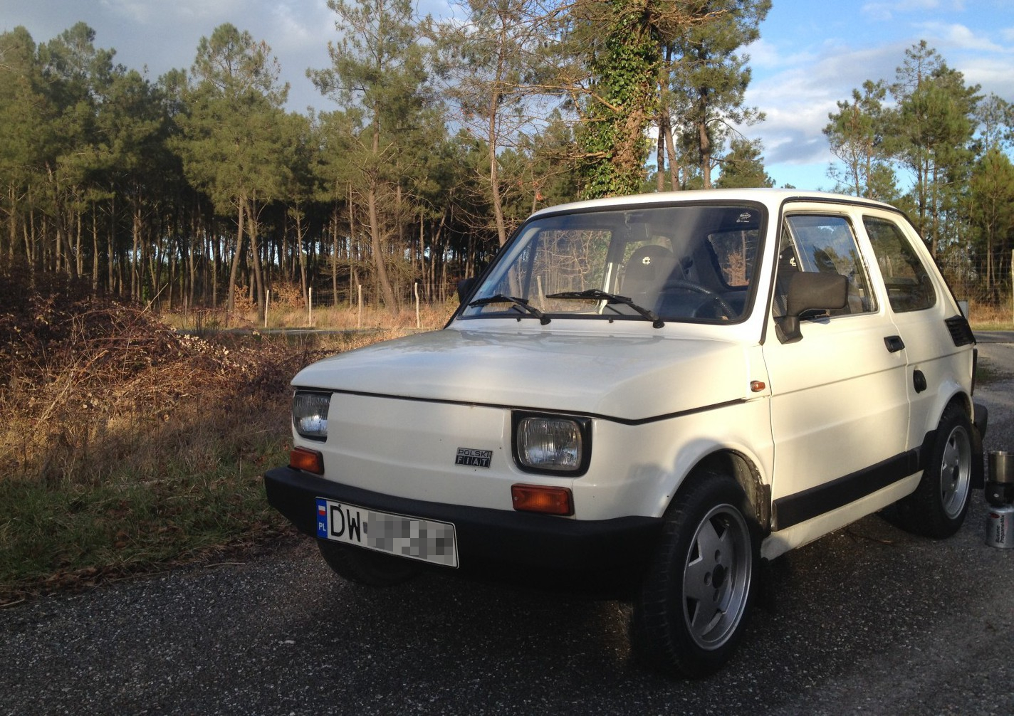 Enjoliveur de Roue Noir, Fiat 126
